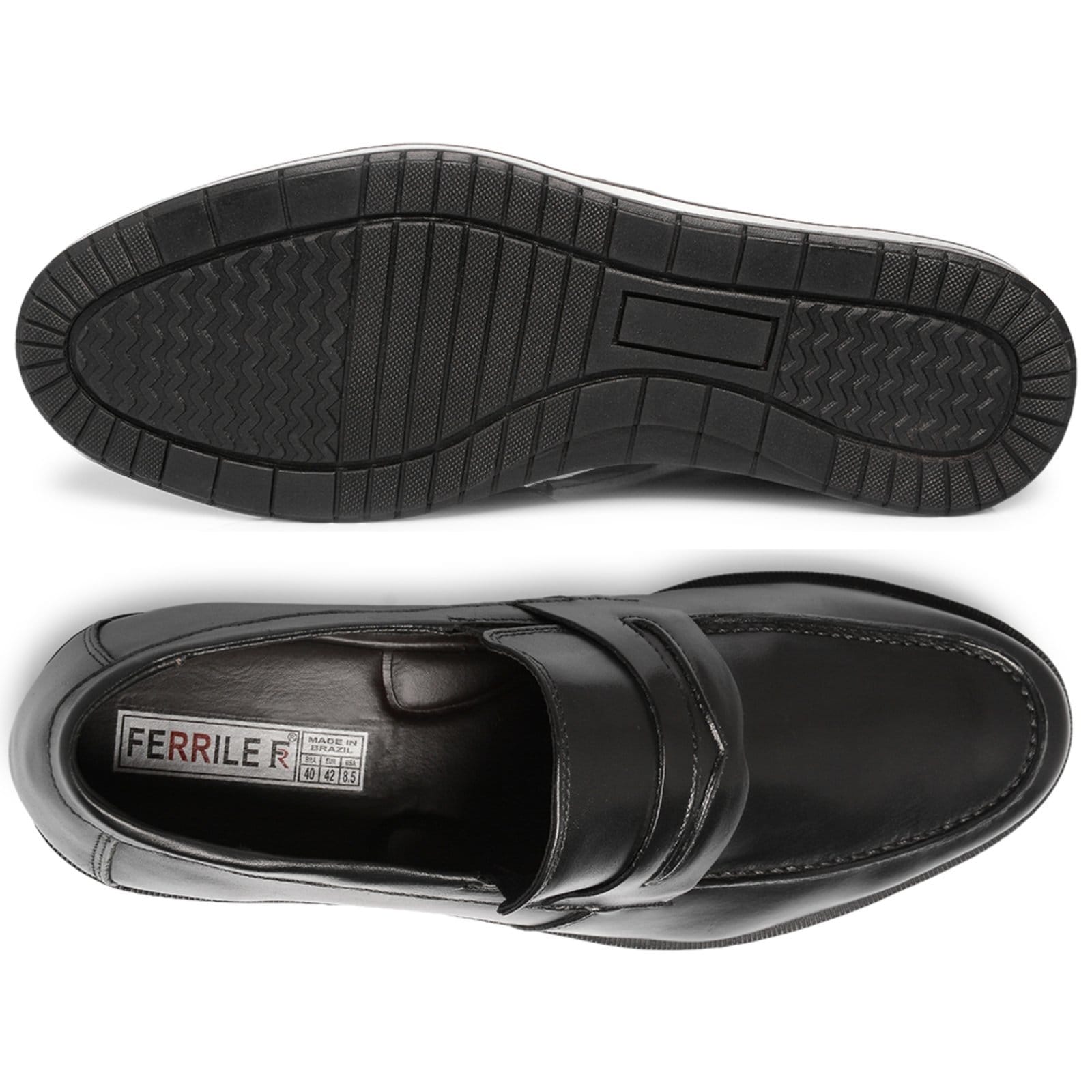 Sapato Social Bico Redondo Masculino Brogue Em Couro 16004 - 2