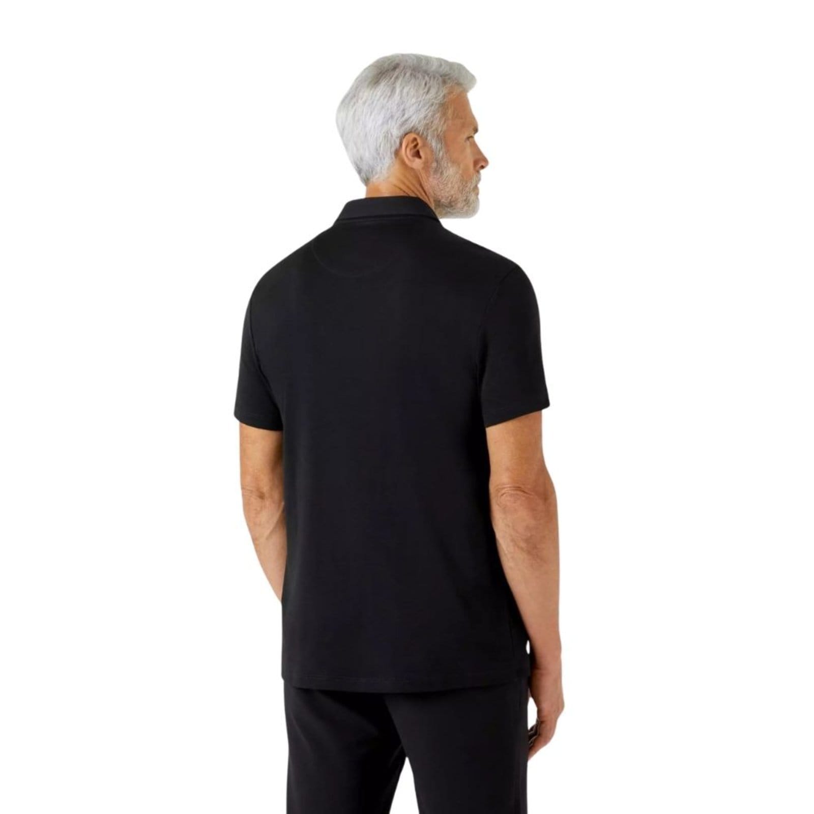 Vista 2 Camisa Oficina Reserva Polo Pima Premium Oficina Reserva preto