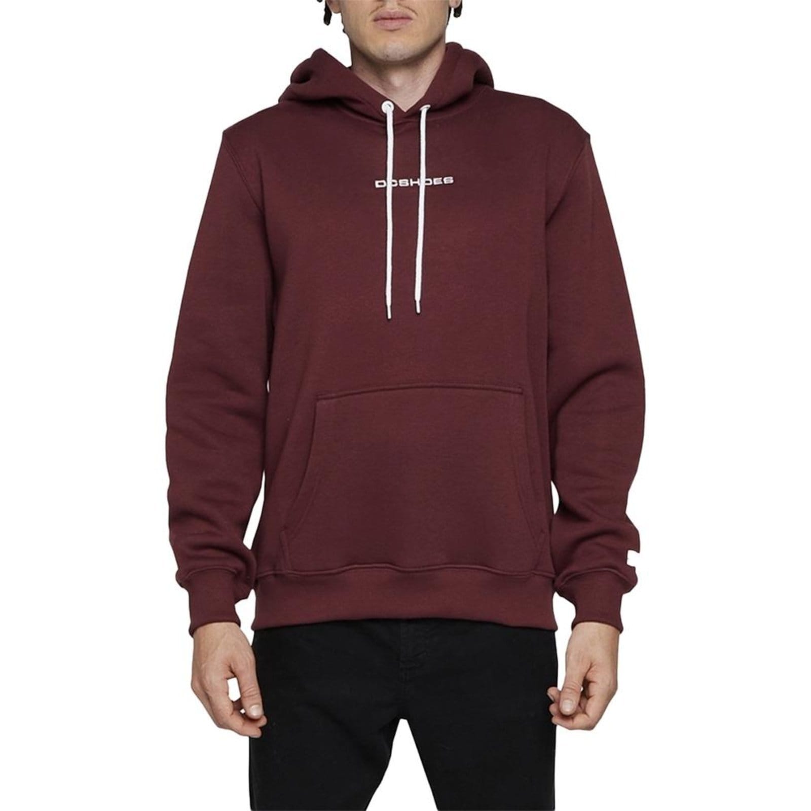 Vista principal Moletom DC Shoes Canguru Baseline 305G WT24 Bordô DC Shoes vermelho