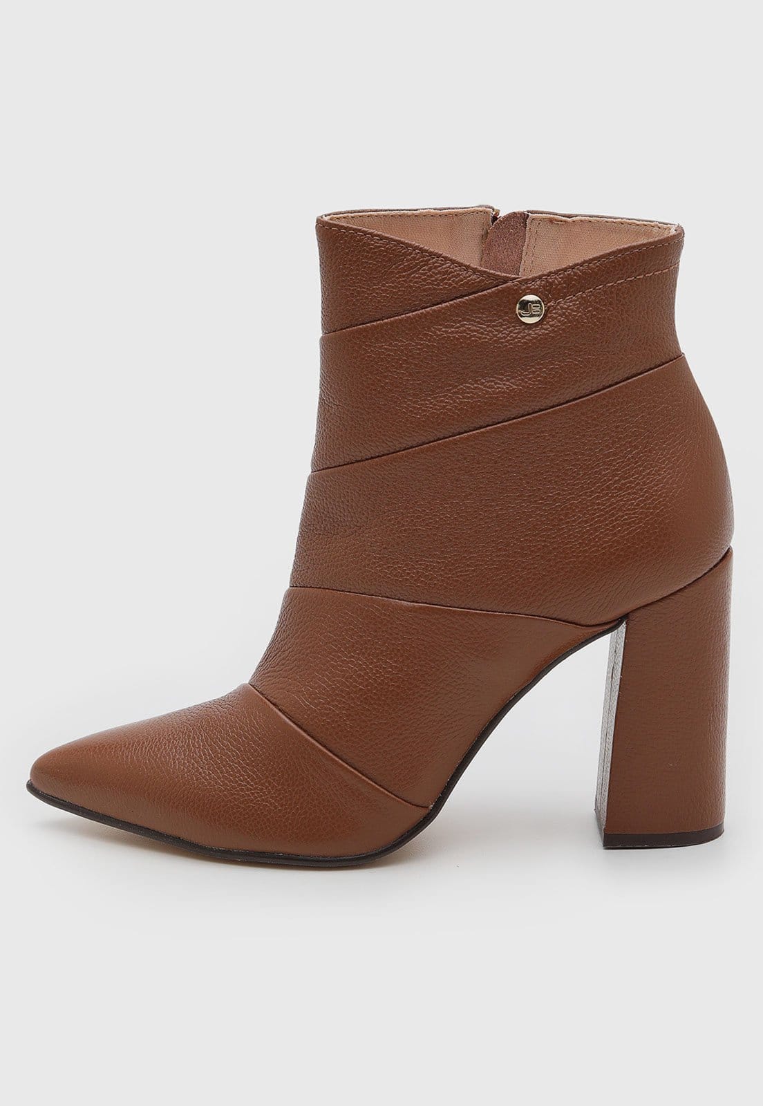 Vista principal Bota Feminina Jorge Bischoff Salto Quadrado Jorge Bischoff vinho