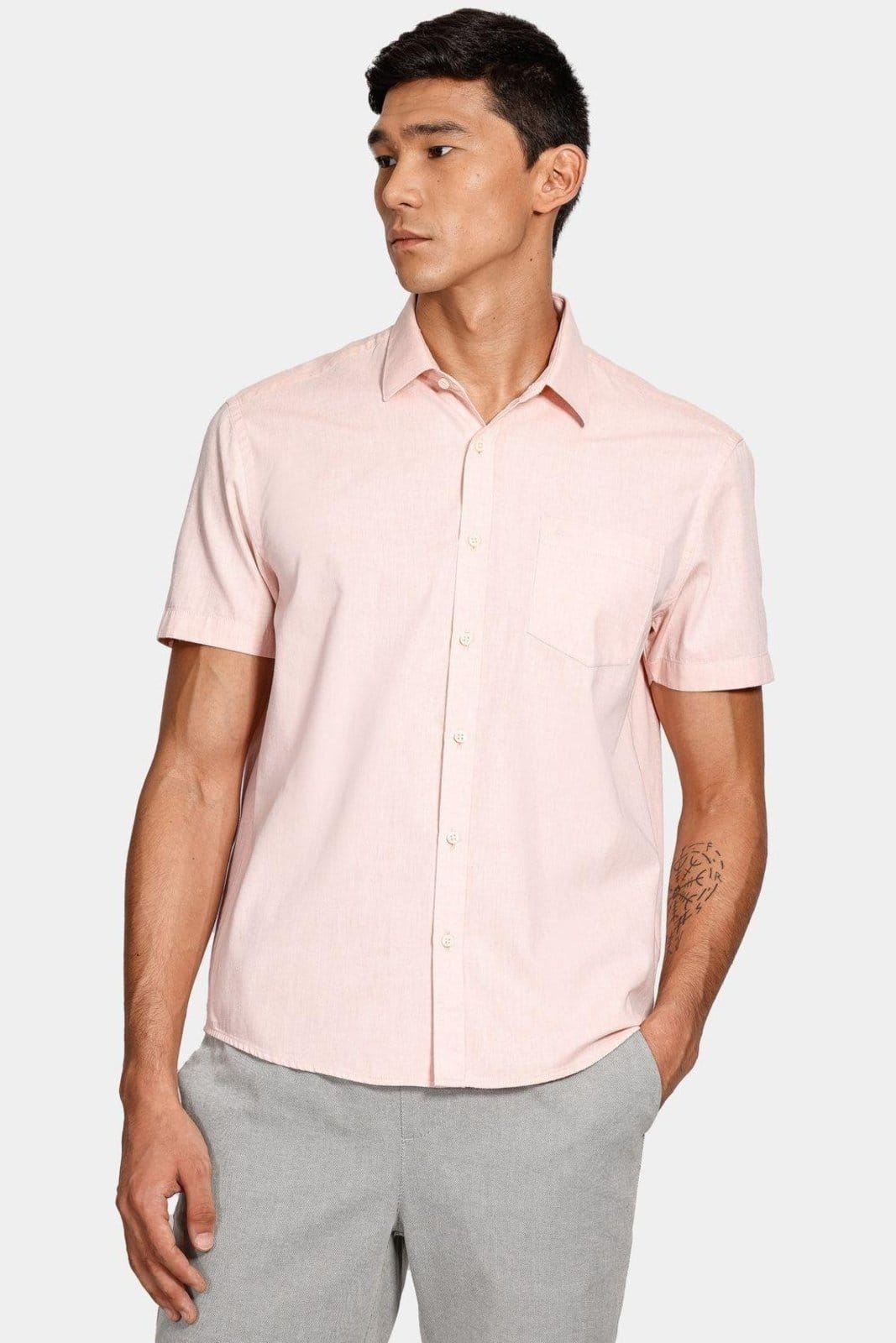 Vista principal Camisa Aramis Manga Curta Regular Laranja Aramis incolor