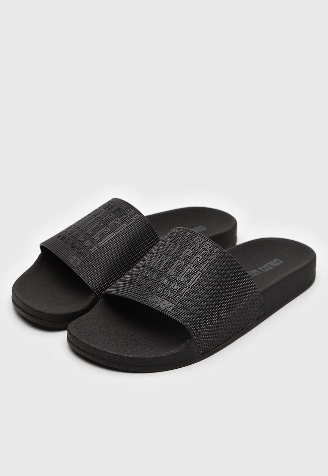 Vista 2 Chinelo Slide Colcci Texturizado Colcci preto