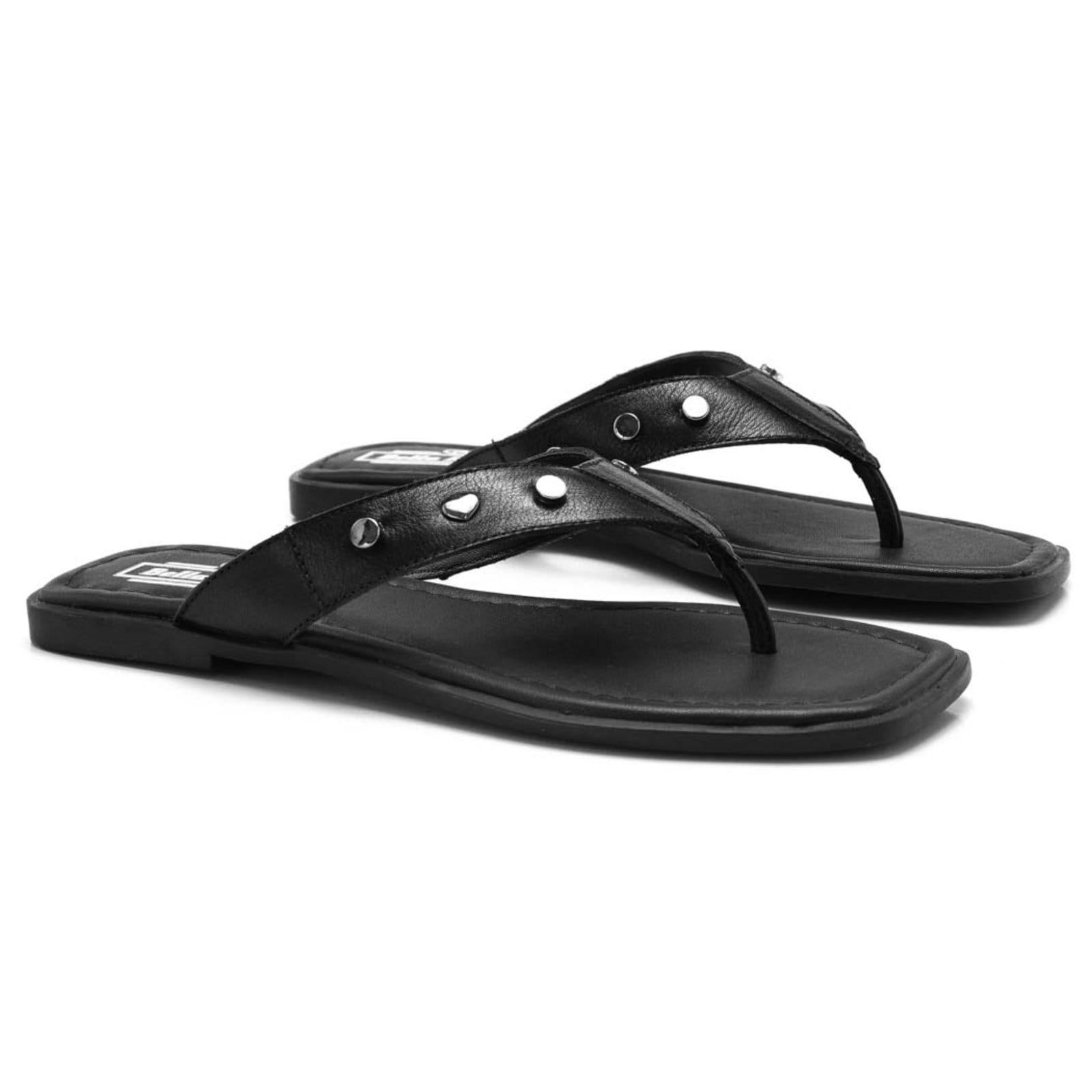 Sandália Em Couro Feminina Bella Nina Chinelo Rasteirinha Maciez Confortável Leveza Modernidade Casual Versátil Passeio Caminhada Dia A Dia