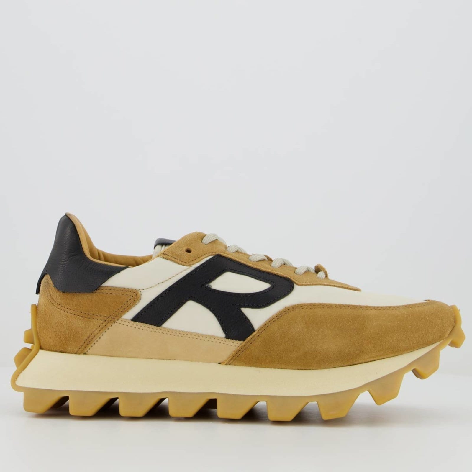 Vista principal Tênis Reserva Yankee Bege Reserva marrom