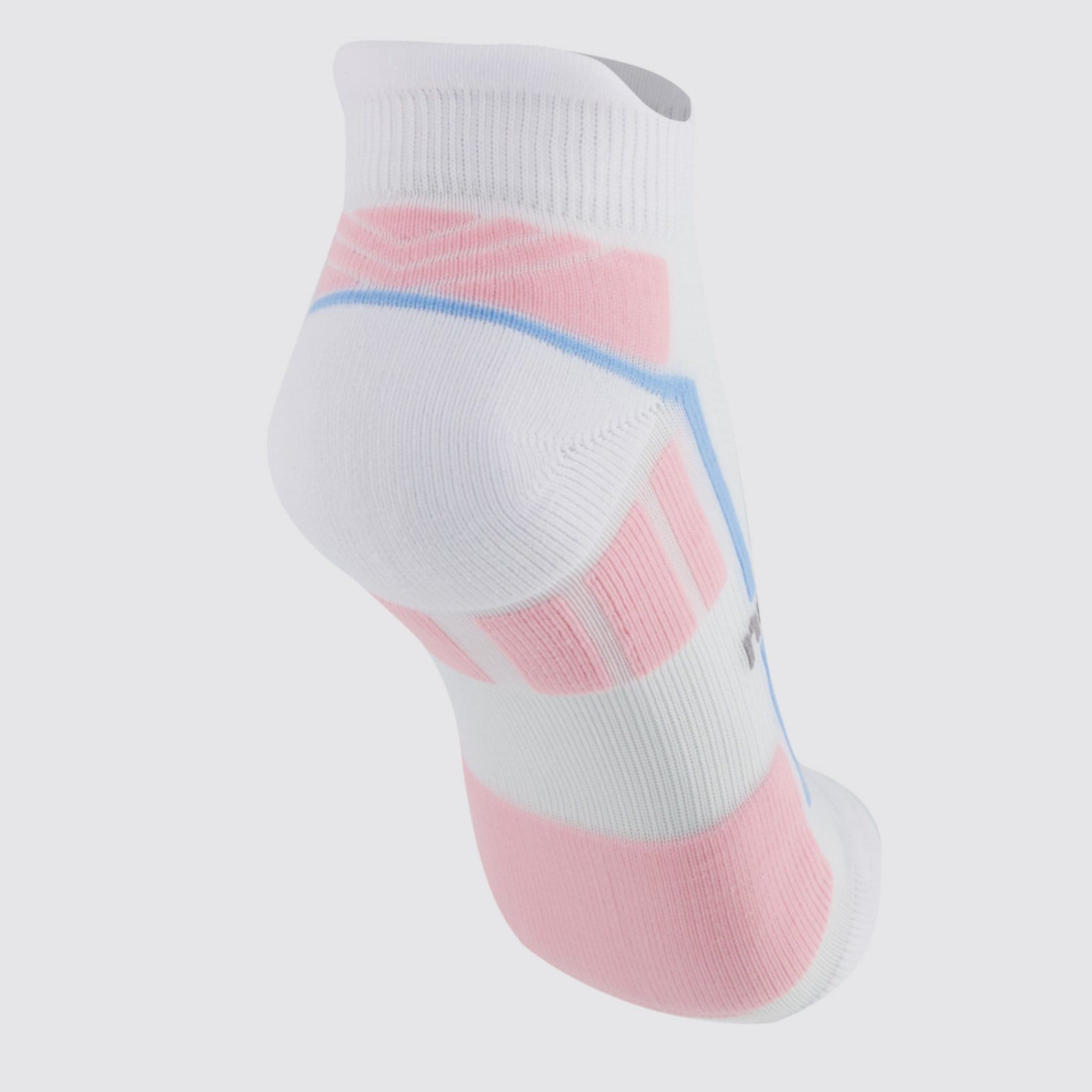 Vista 2 Meia New Balance Cano Invisível Performance Feminina Branca e Rosa New Balance branco rosa