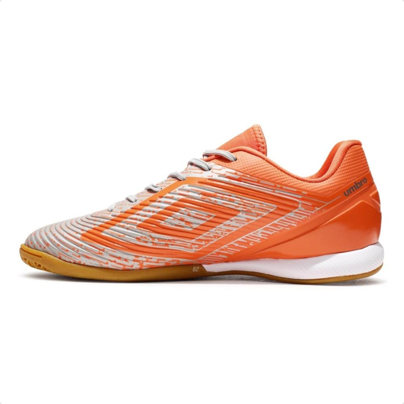 Vista 2 Chuteira Futsal Umbro Gravity Masculino Umbro cinza