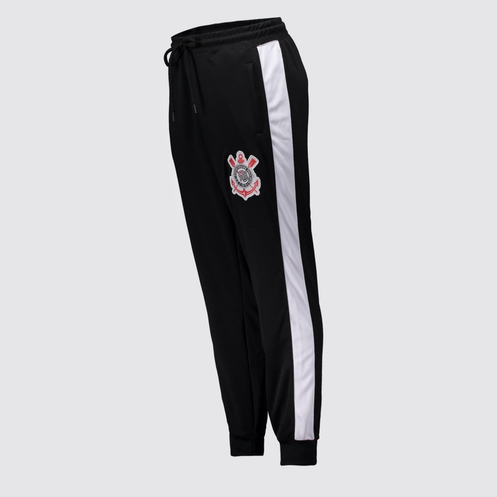 Vista 2 Calça Jogger Corinthians Patch Preta Coimbra preto