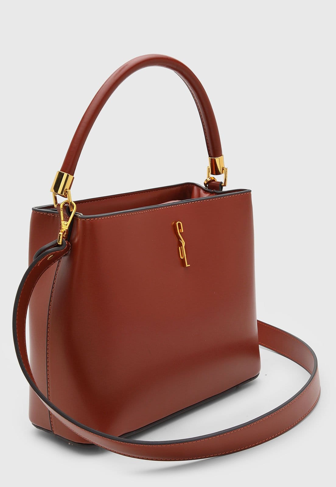 Vista 2 Bolsa Feminina Santa Lolla Grande Terracota Santa Lolla marrom