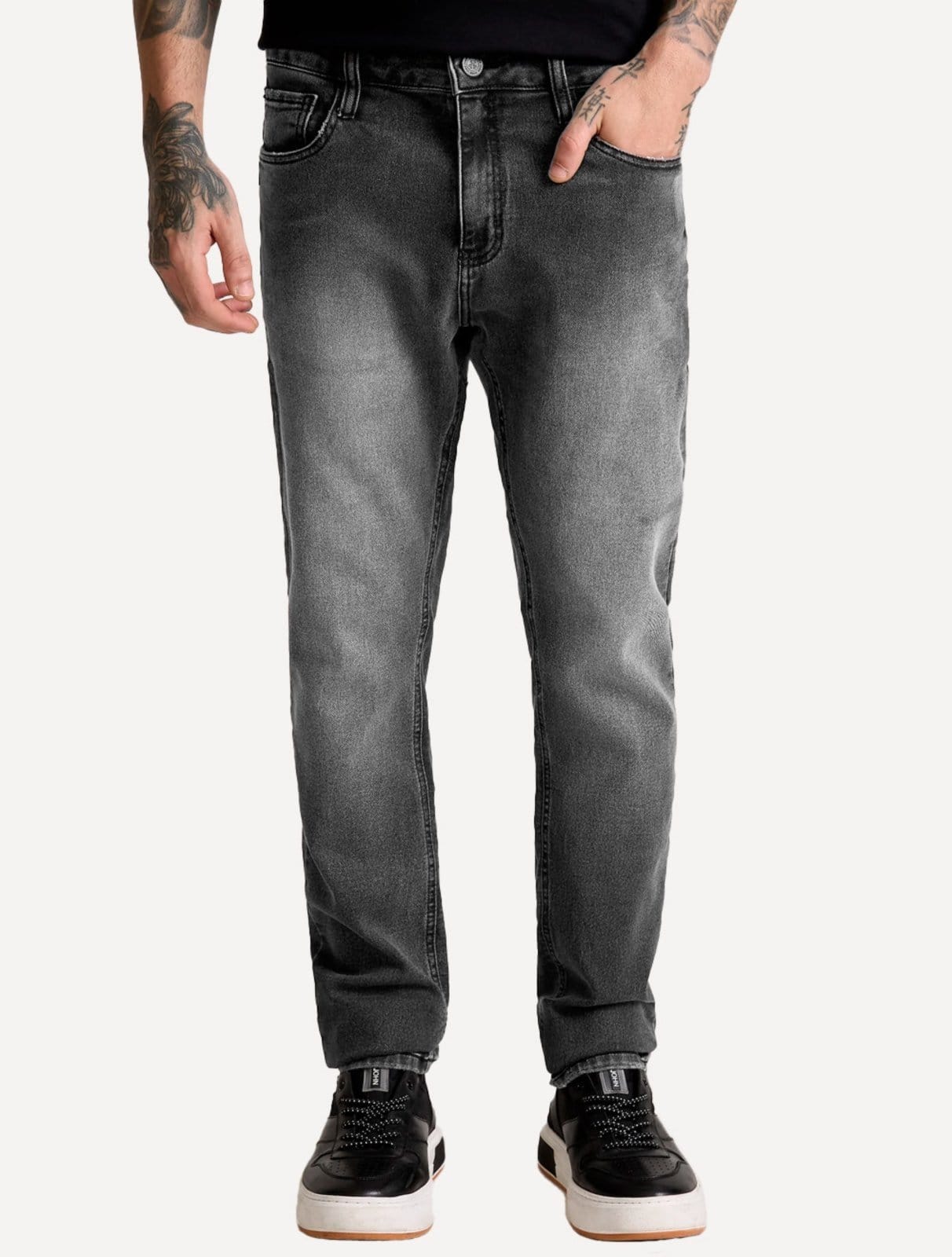 Vista principal Calça John John Jeans Masculina Skinny Manchester Stoned John John preto