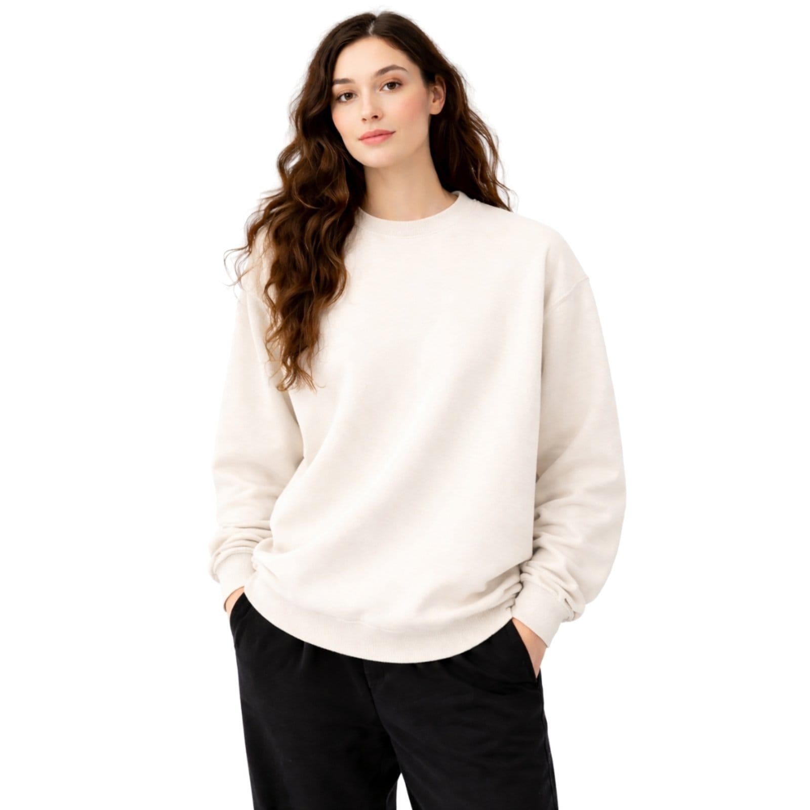 Vista 2 Kit 3 Blusa de Frio Moletom Sem Capuz Confortavel Macio Liso Relaxado preto