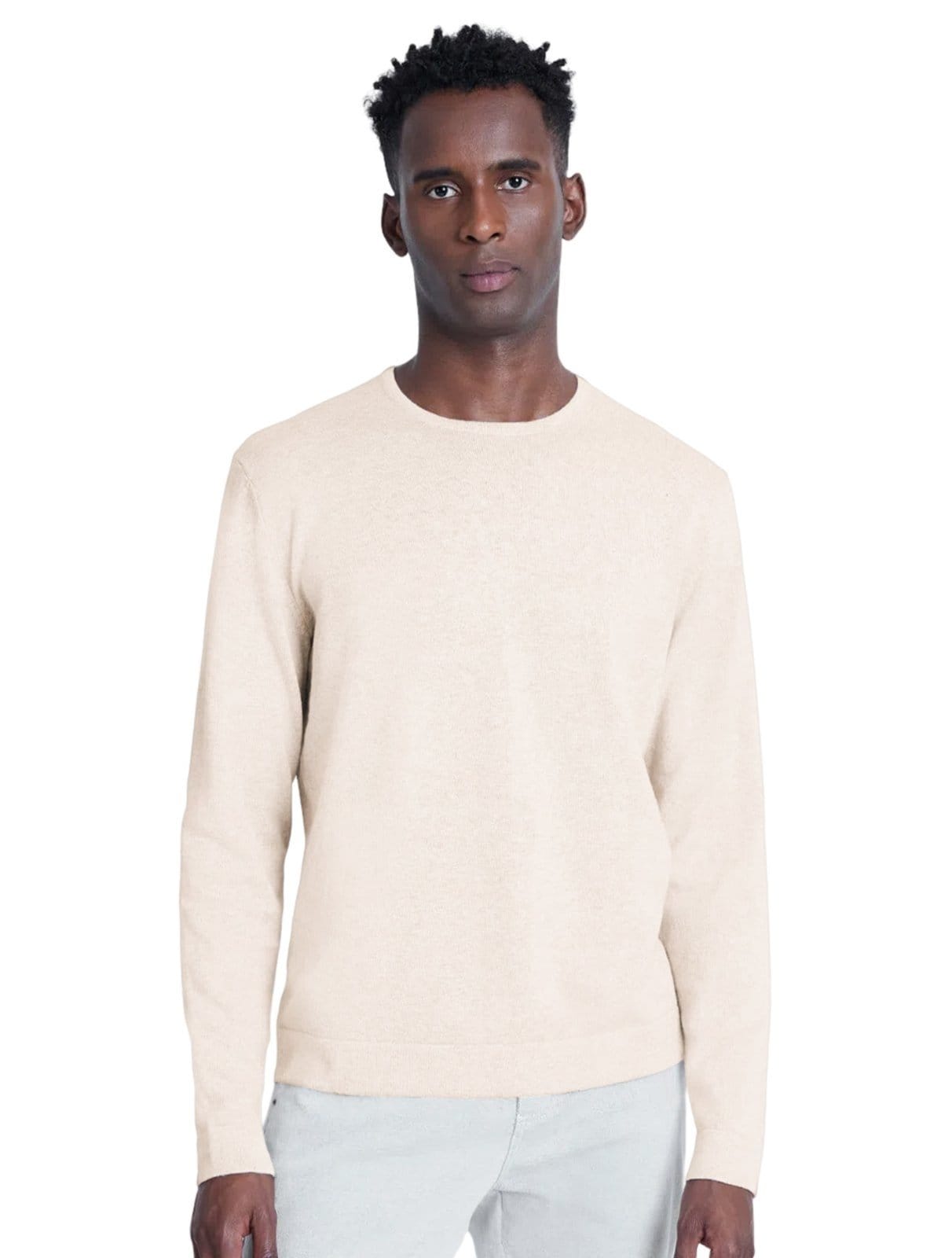 Suéter Aramis Masculino Tricot Crewneck Areia