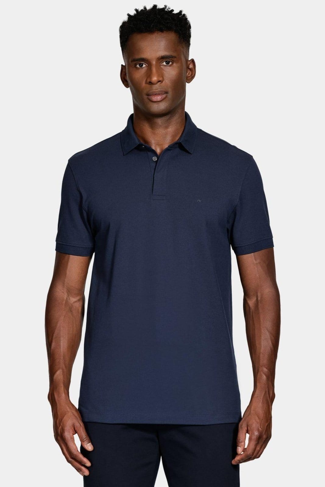 Vista principal Polo Aramis Manga Curta Piquet Color Fix Navy Aramis azul navy