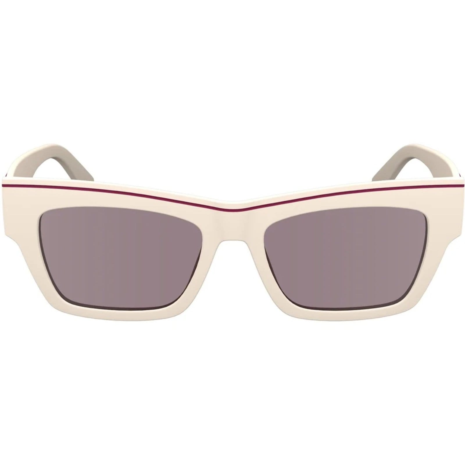 Vista 2 Óculos de Sol Calvin Klein Jeans 24602S671 Off White Unissex Calvin Klein Jeans amarelo white