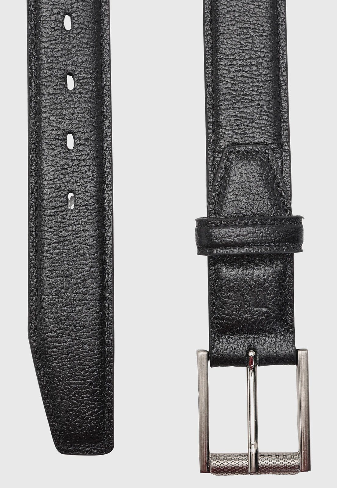 Vista 2 Cinto Masculino Reserva Texturizado Fivela Metálica Reserva preto