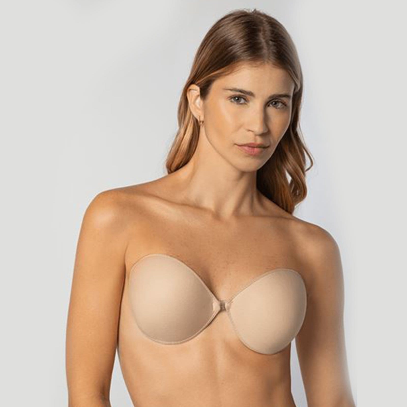 Vista principal Sutiã Loba Aderente Importado com Silicone Medicina 40288 Natural Peach Lupo bege natural