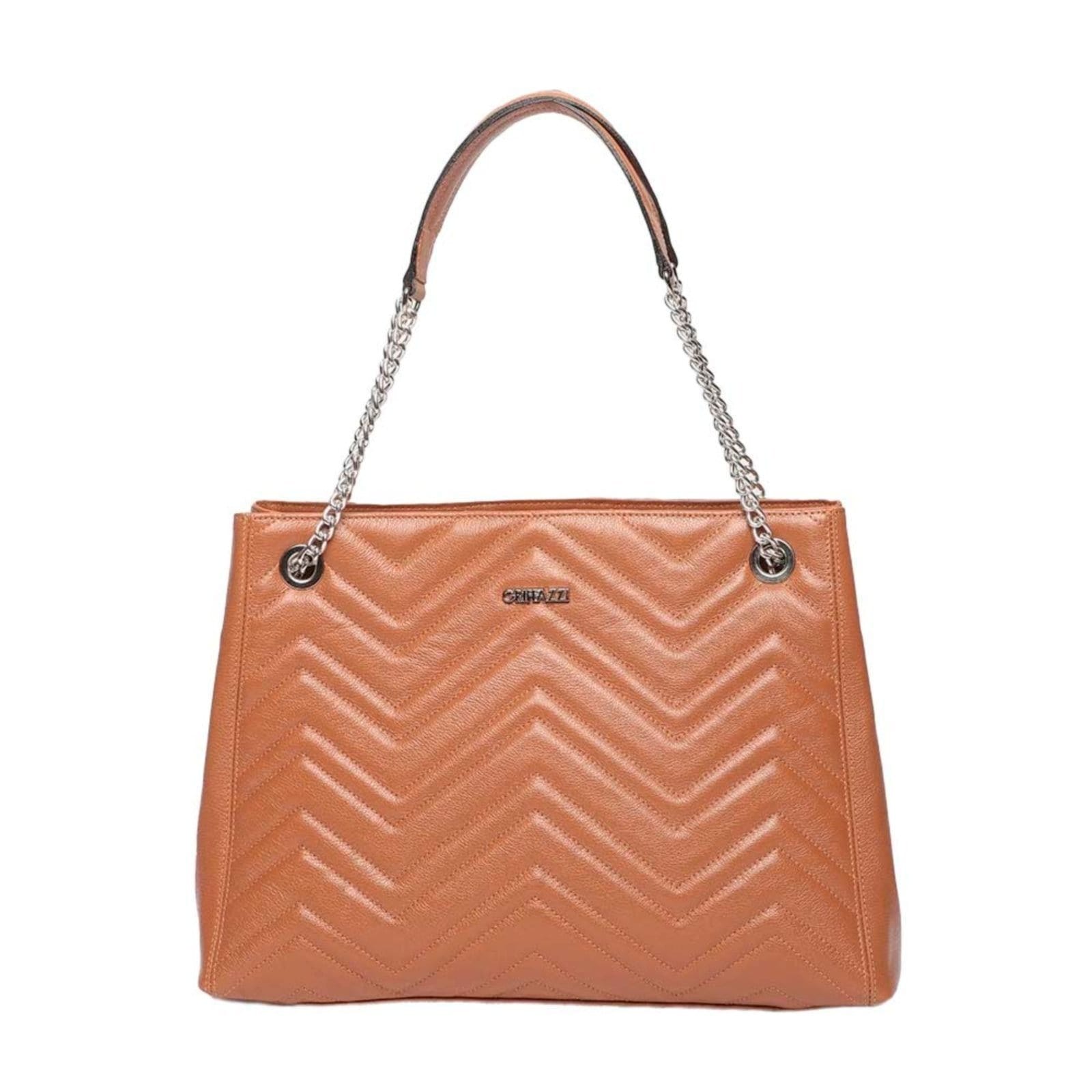 Bolsa Couro Griffazzi Caramelo