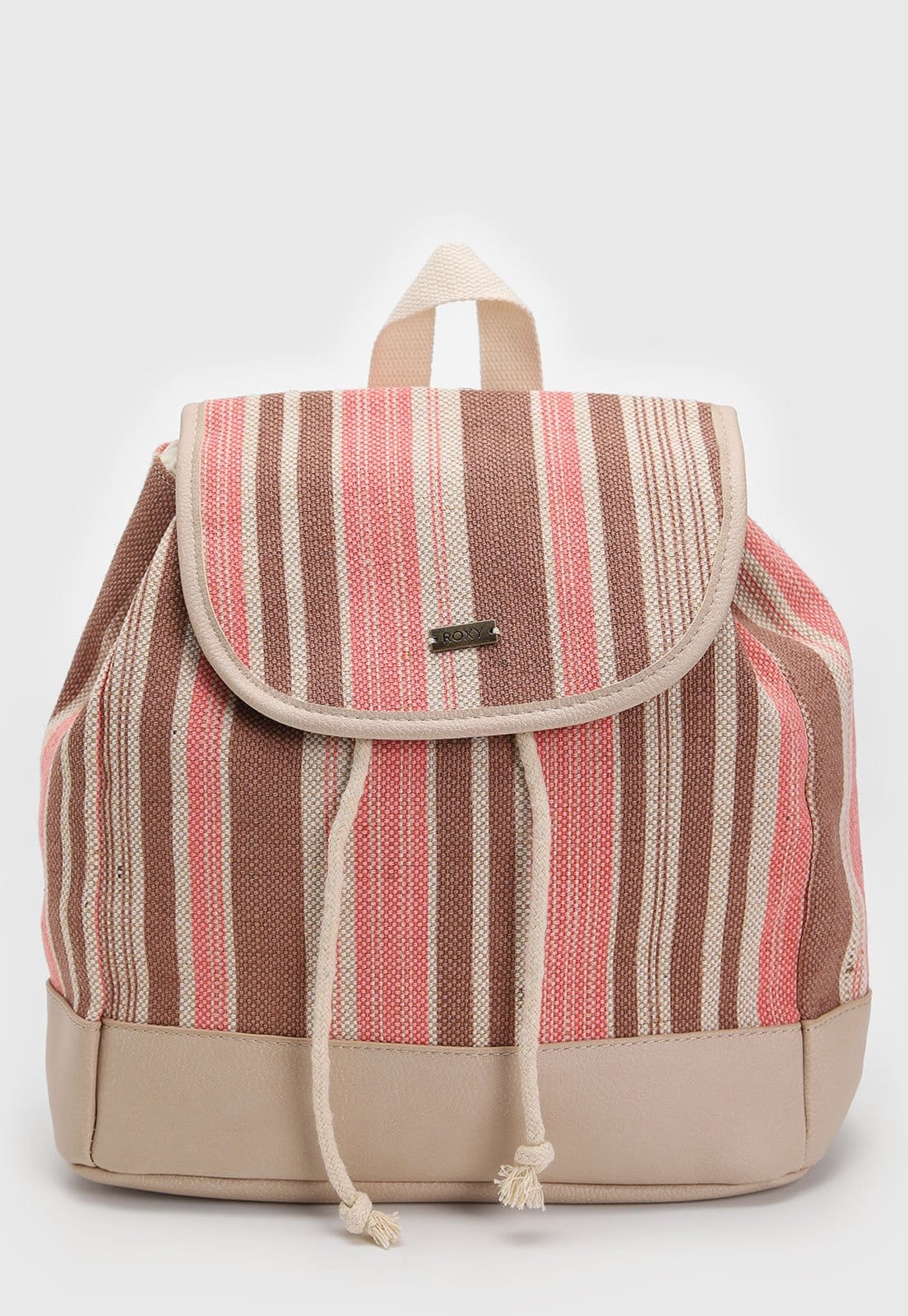 Vista principal Mochila Unissex Roxy Banana Palm Backpack Listrada Roxy bege