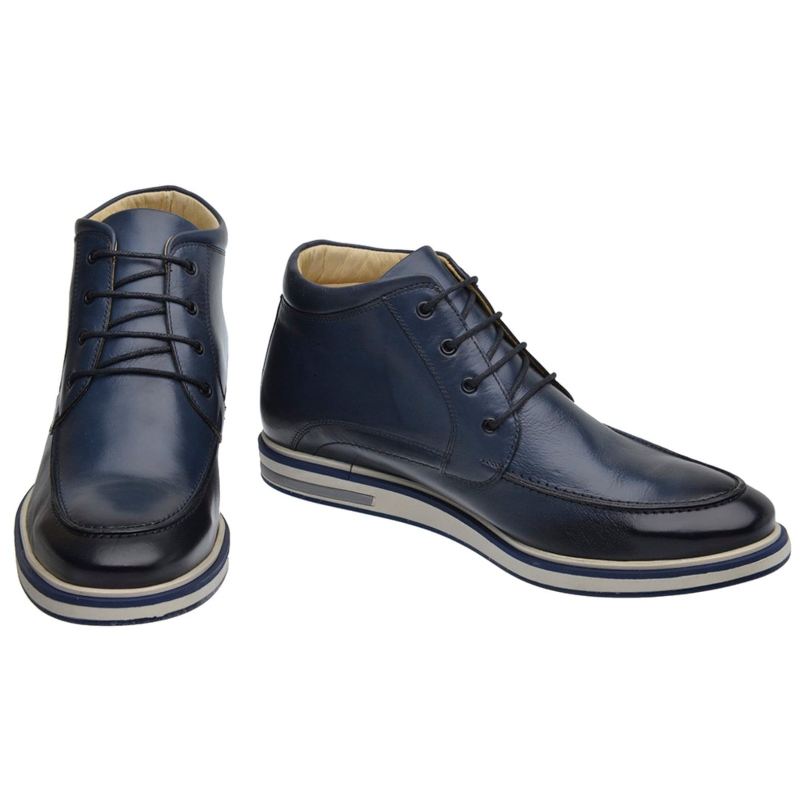 Vista 2 Bota Casual Masculina Malbork Em Couro 1132AZ Malbork azul