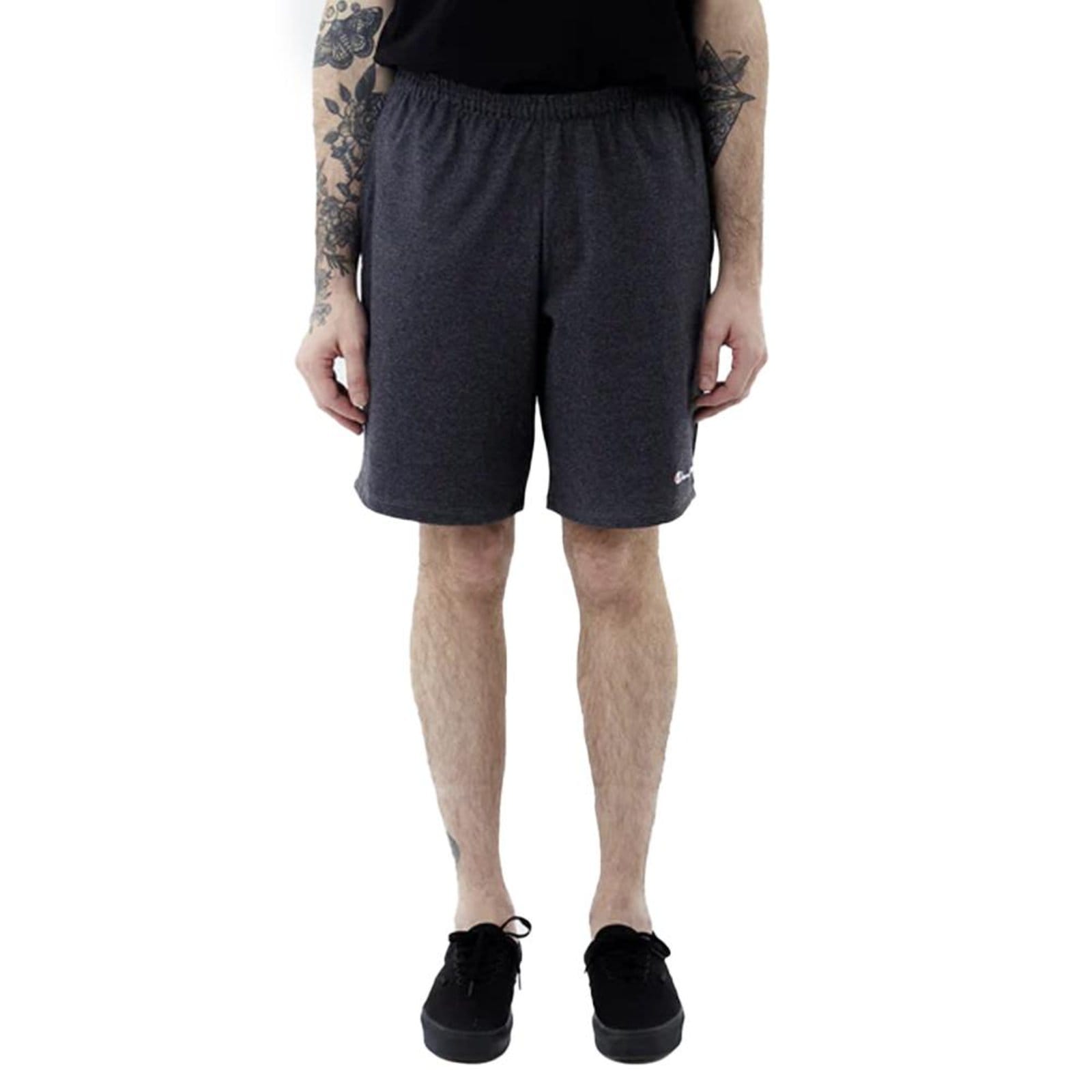 Vista 2 Bermuda de Moletom Champion Mini Script Logo INK Chumbo Champion grafite