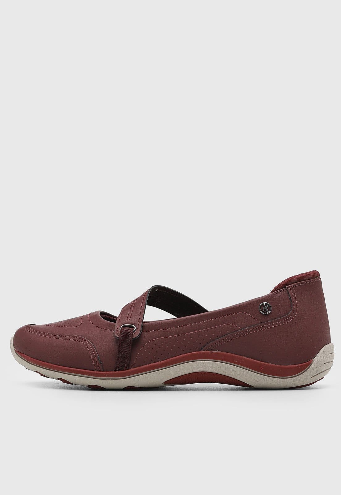 Vista principal Tênis Feminino Kolosh Detalhe Elástico Kolosh vinho