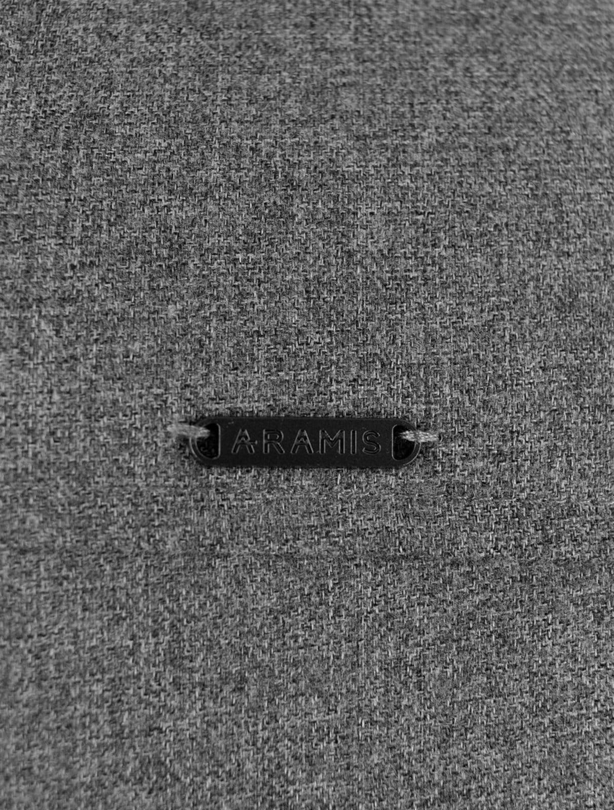 Vista 2 Jaqueta Aramis Masculina Bomber Dupla Preta Mescla Aramis grafite/preto