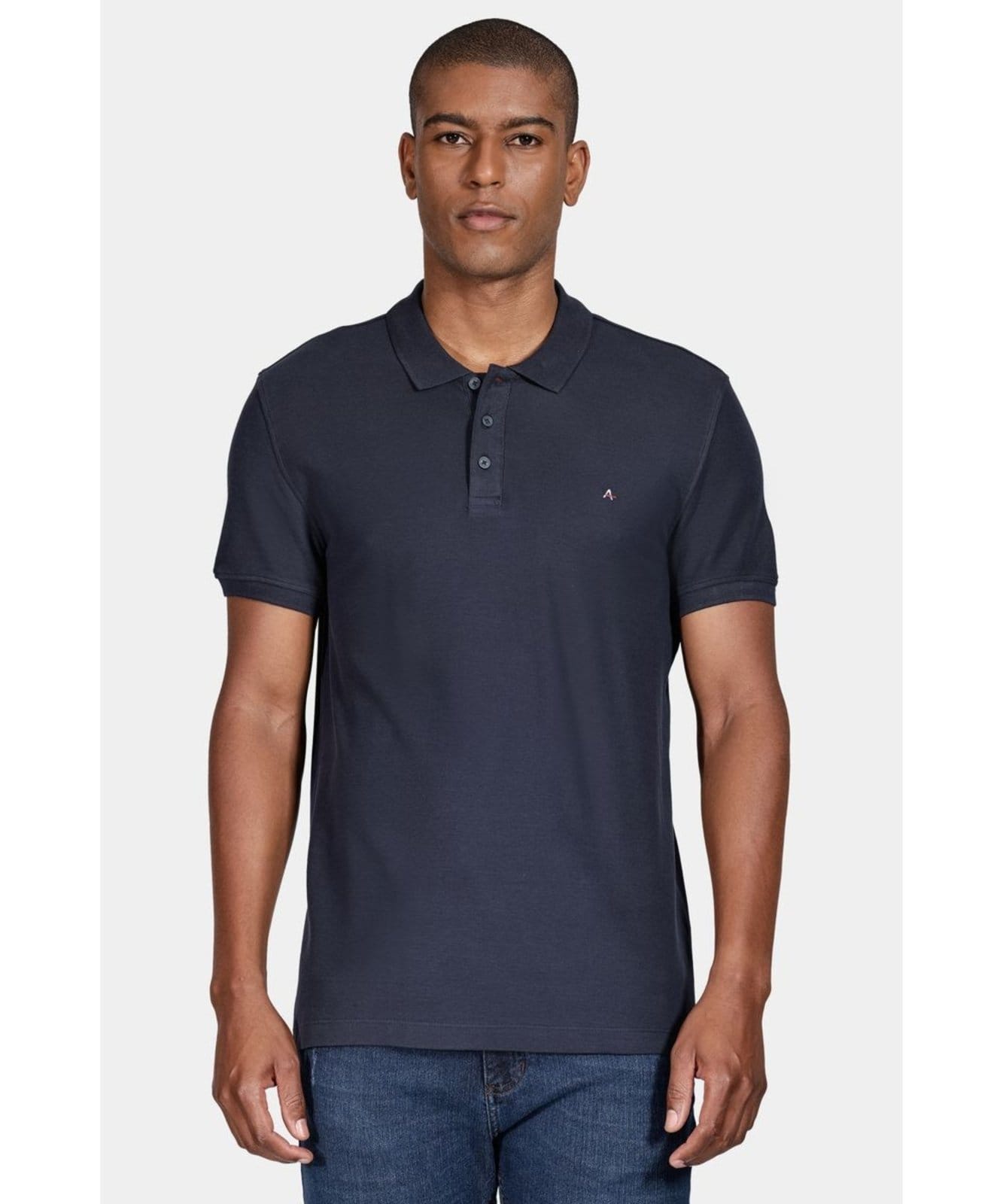 Vista principal Polo Aramis Cotton Piquet Basic Marinho Aramis azul marinho