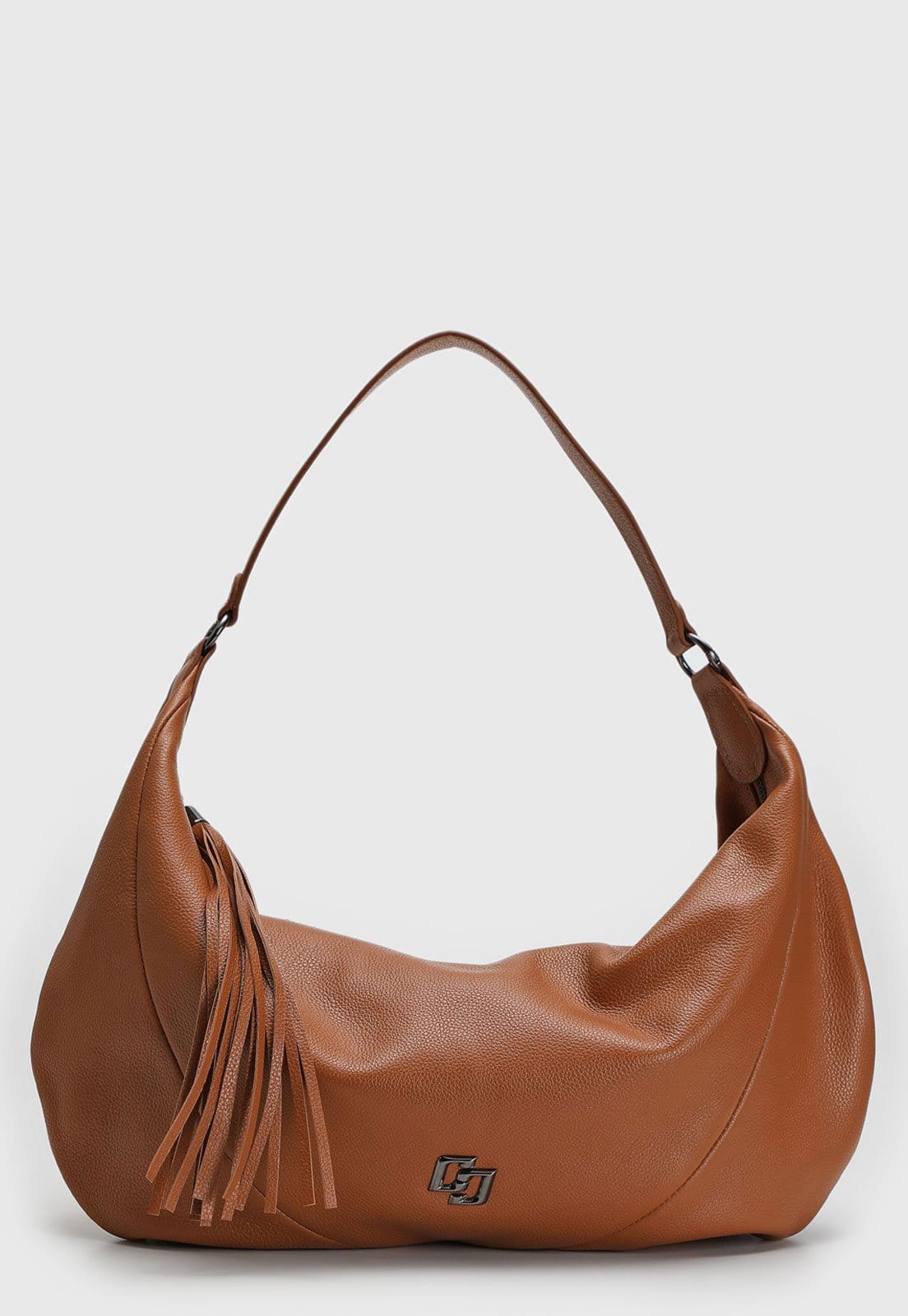 Vista 2 Bolsa Feminina Colcci Grande Detalhe em Franja Colcci caramelo