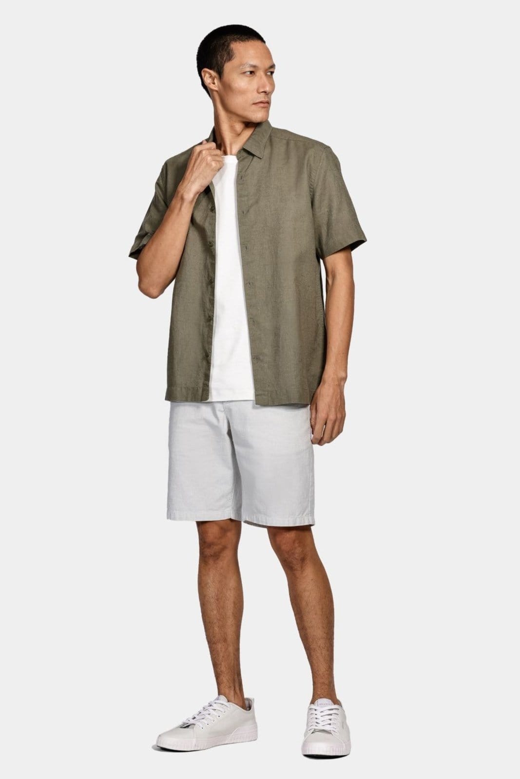 Vista 2 Camisa Aramis Manga Curta Regular Algodão Militar Aramis verde