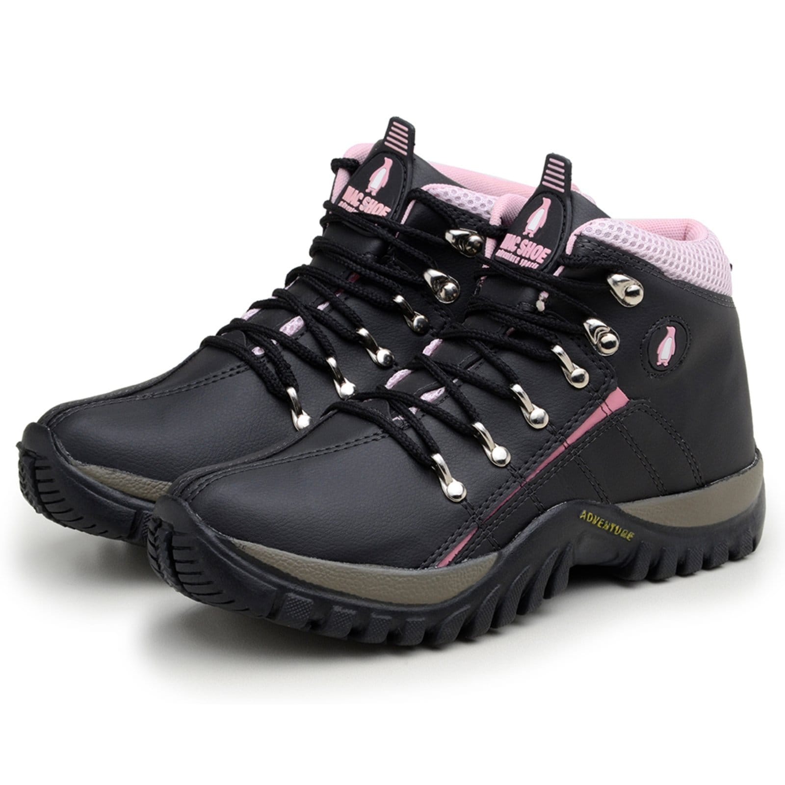 Bota Adventure Yes Basic Feminina para Trilha Trekking Confortável Rosa