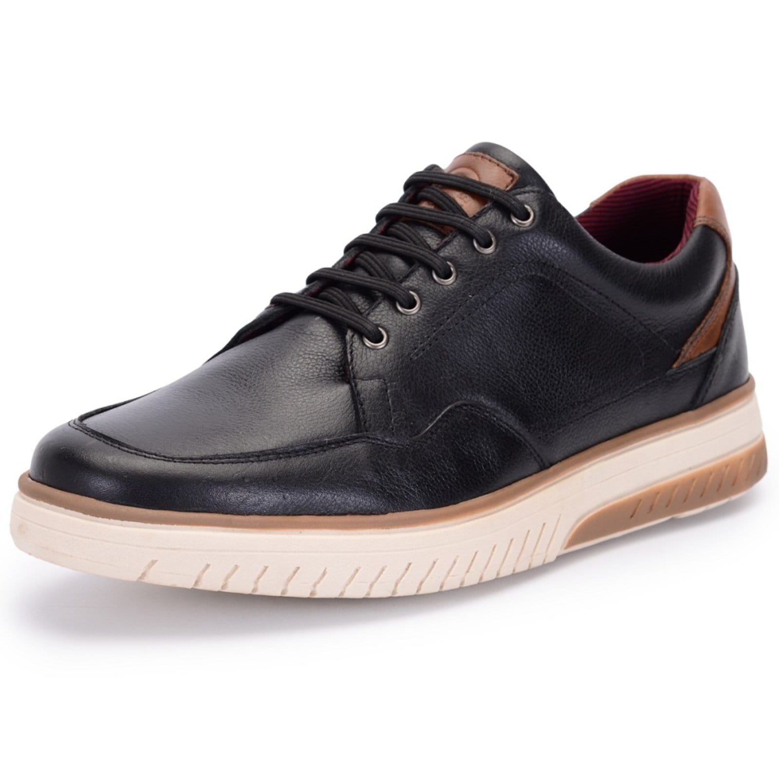 Sapatênis Tênis Ferrile Casual Em Couro 15300