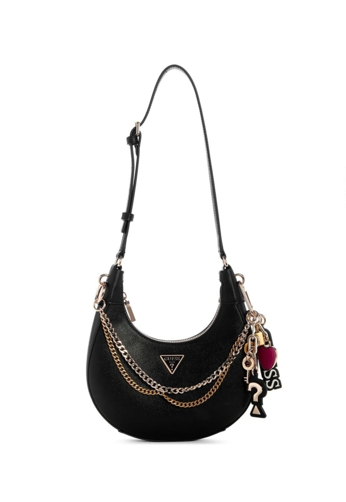 Vista principal Bolsa Guess Davina Shoulder Bag Guess preto