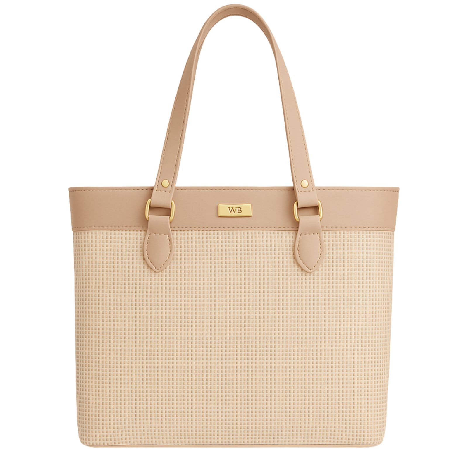 Vista 2 Bolsa Sacola Praiana Feminina Ombro Para Viagens WILLIBAGS nude