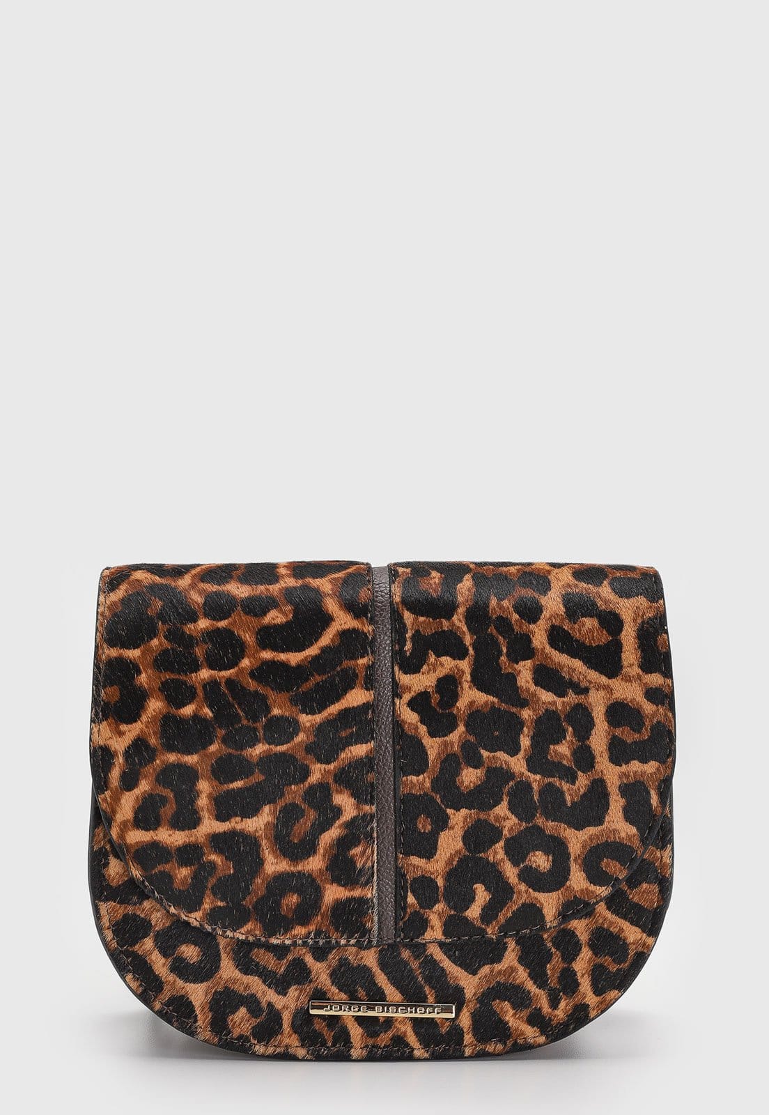 Vista principal Bolsa Tiracolo Feminina Jorge Bischoff Animal Print Jorge Bischoff caramelo