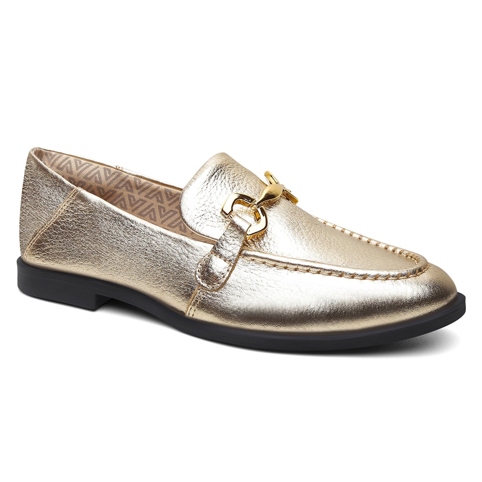 Mocassim Mara Feminino Vittal Couro Legítimo Metal Leve Macio Elegante - 2