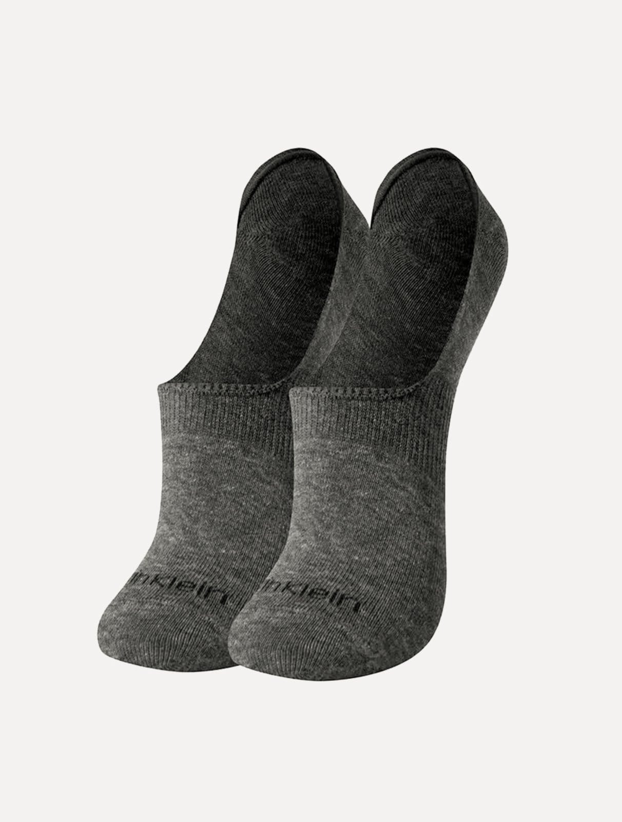 Vista principal Meia Calvin Klein Invisível C27.01A CK Mescla Kit 2 Pares Calvin Klein grafite