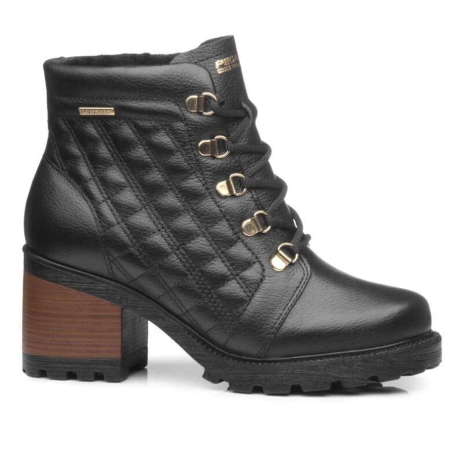 Vista principal Bota Pegada Coturno - Feminino PEGADA preto