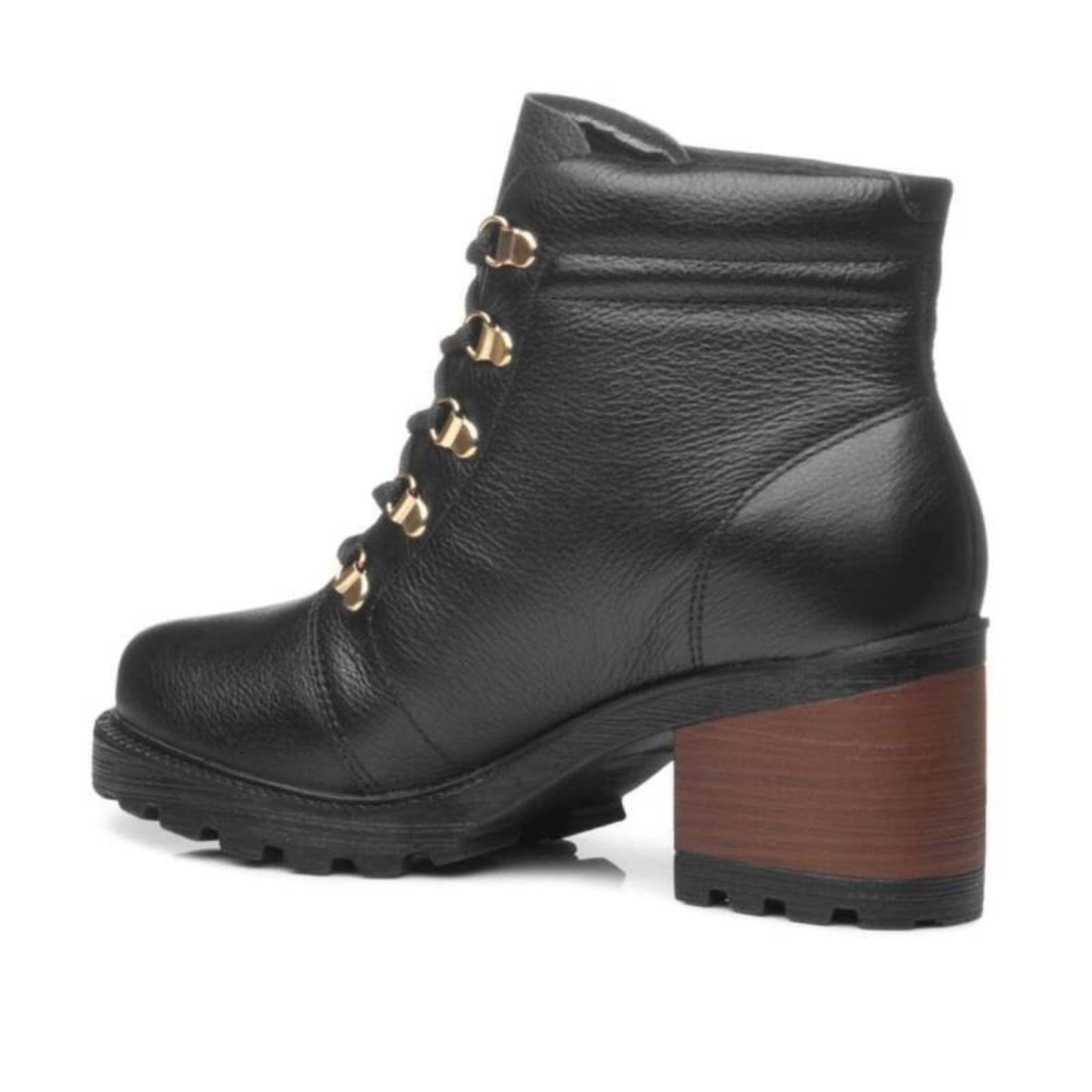 Vista 2 Bota Pegada Coturno - Feminino PEGADA preto