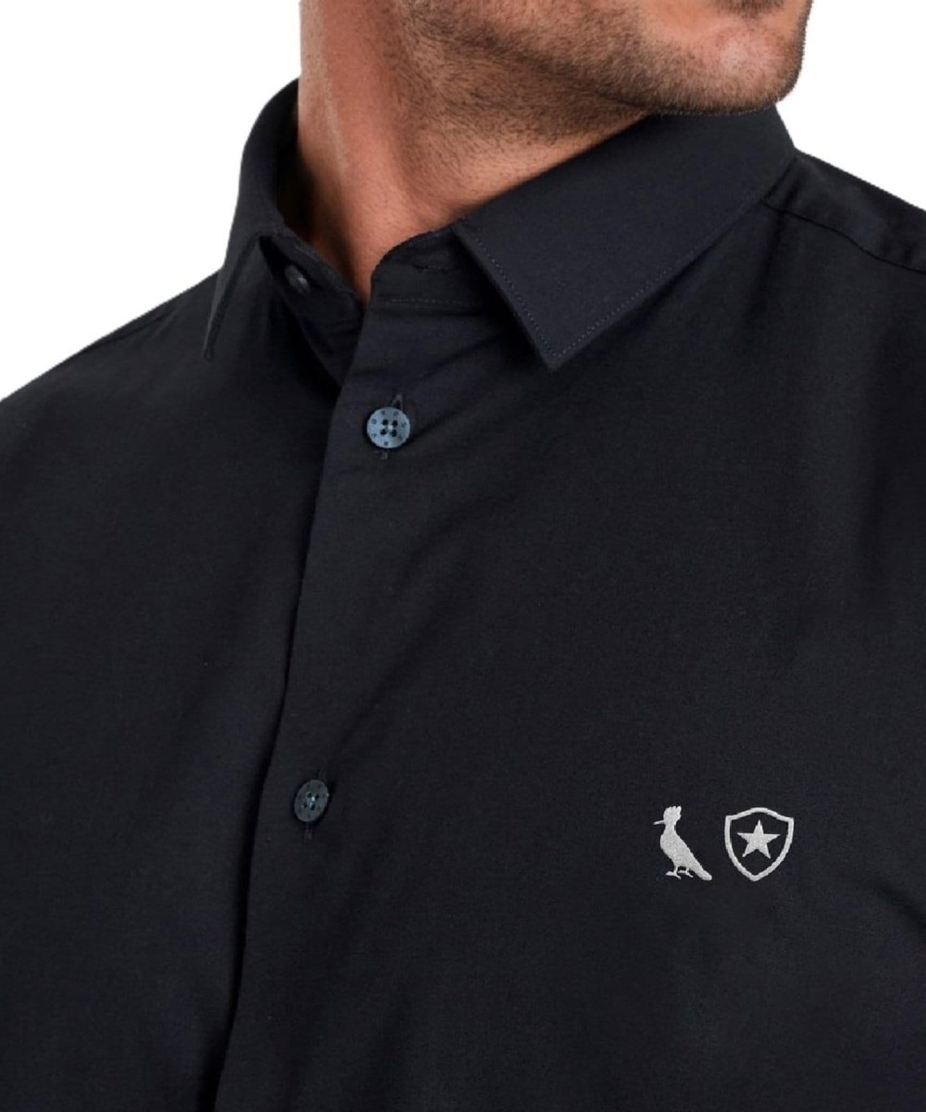 Vista 2 Camisa Enxuto Botafogo Reserva preto