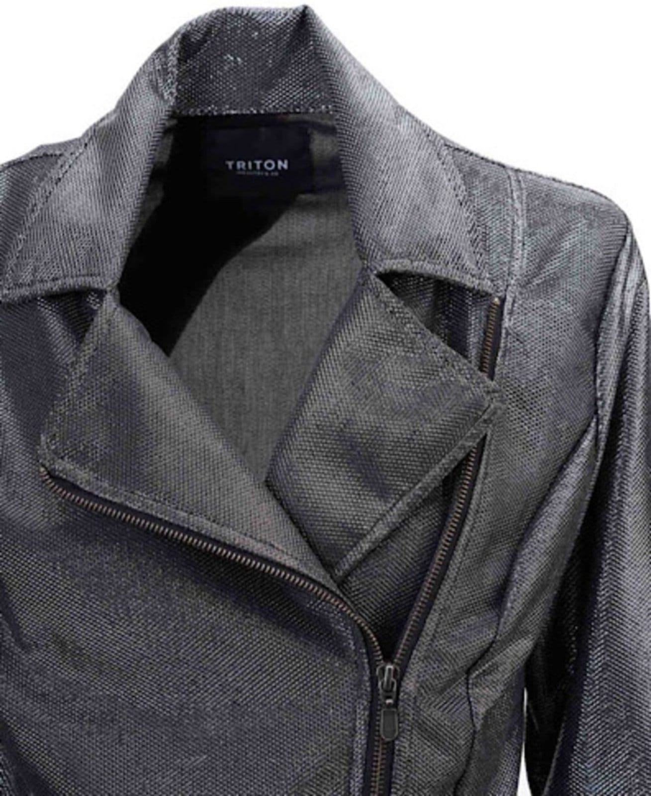 Vista 2 Jaqueta Metalizada Triton Prata Triton cinza