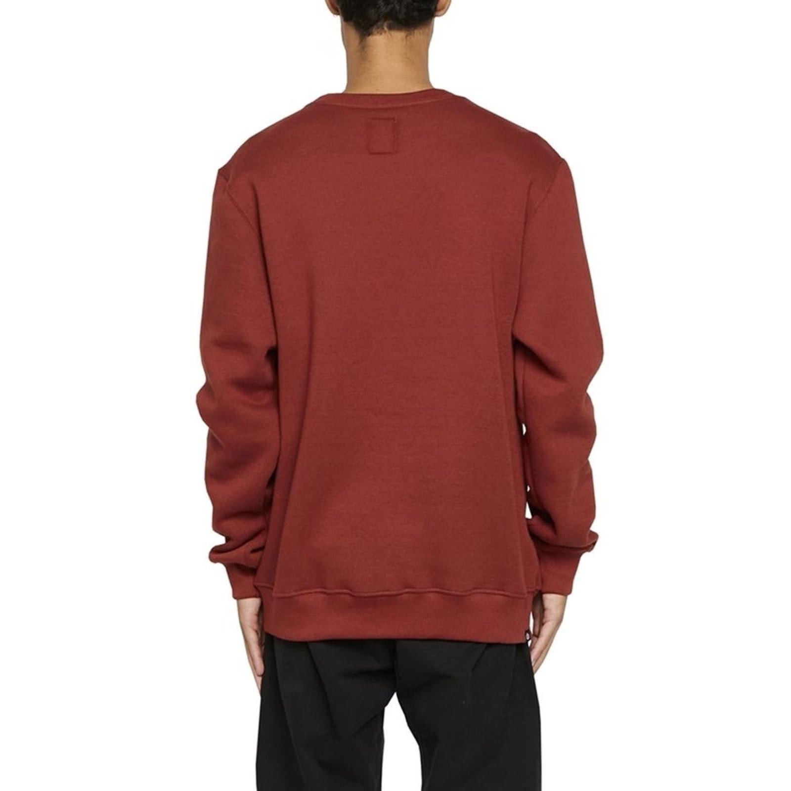 Vista 2 Moletom Element Careca Logo Chest 305 WT24 Masculino Vinho Element vermelho