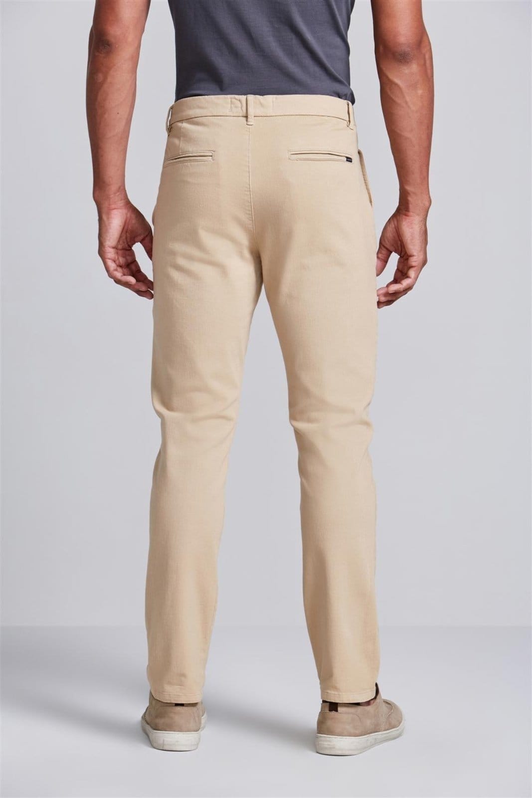 Vista 2 HIGHSTIL Calça Sarja Slim Fit - Khaki HIGHSTIL verde oliva khaki