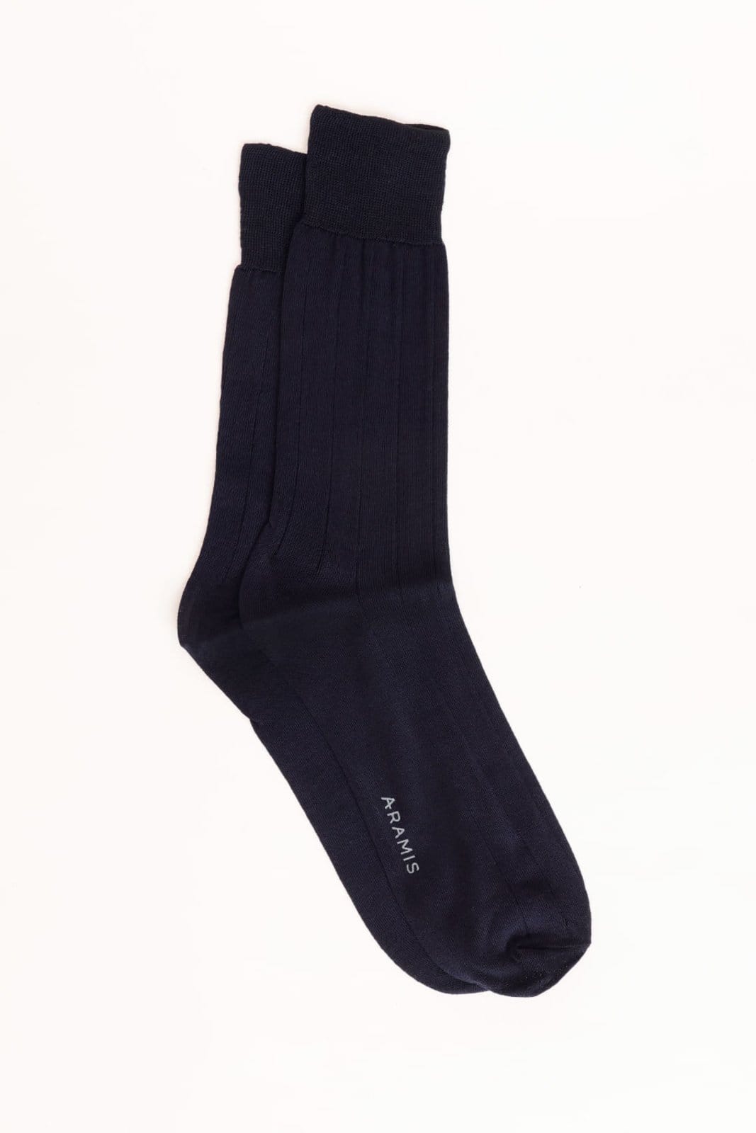 Meia Canelada Algodão Marinho