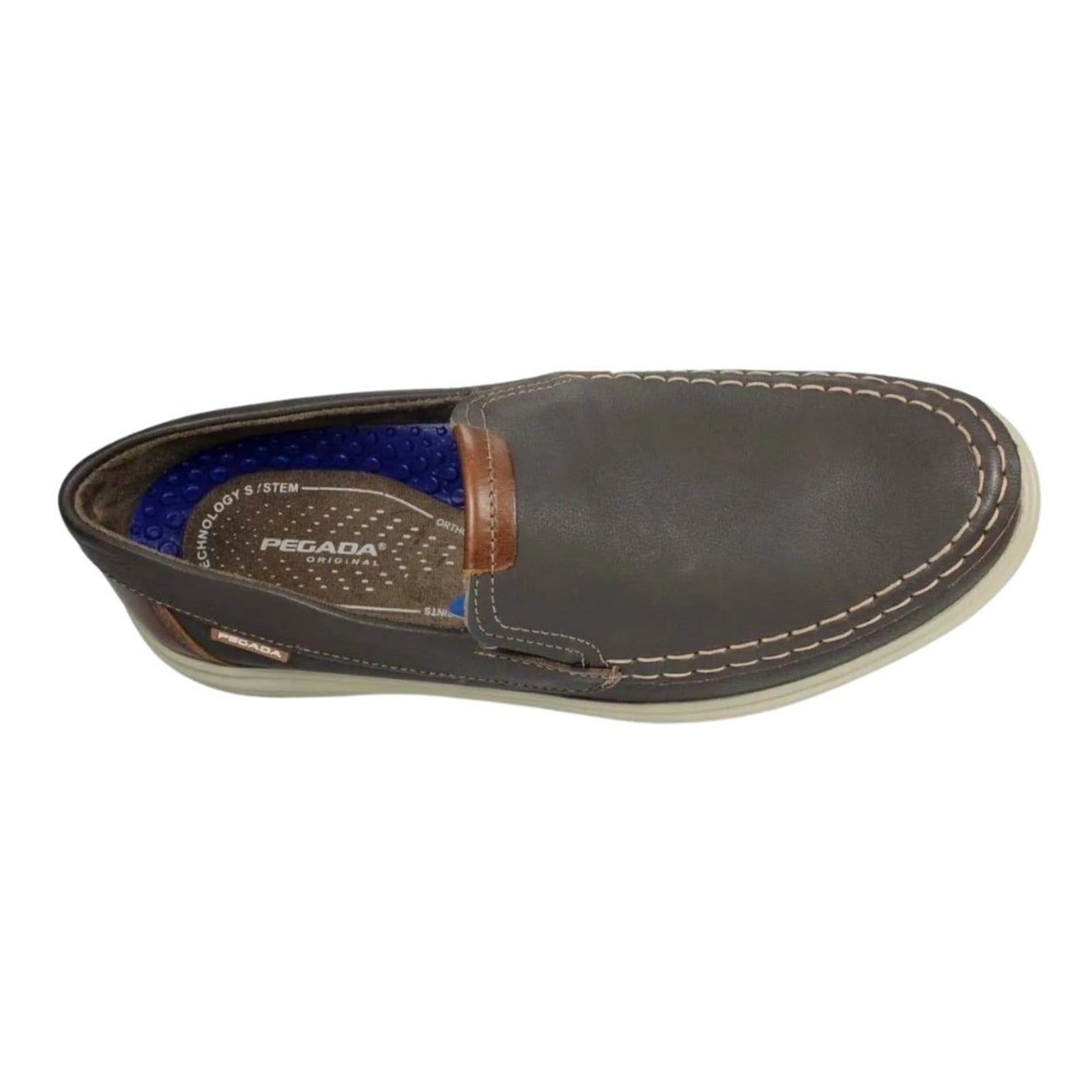 Vista 2 Sapato Pegada Couro Masculino - 142201 PEGADA marrom