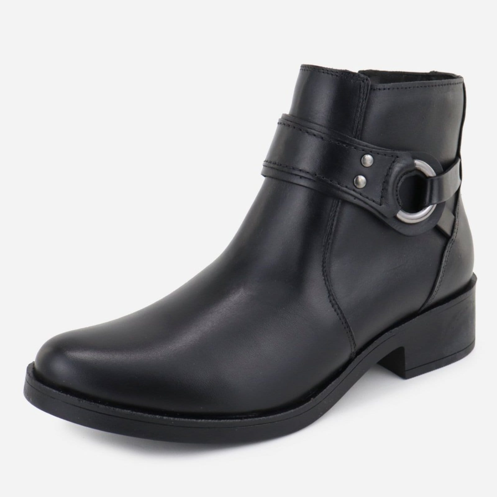 Bota Couro Dia a Dia Maria Paula Salto Baixo