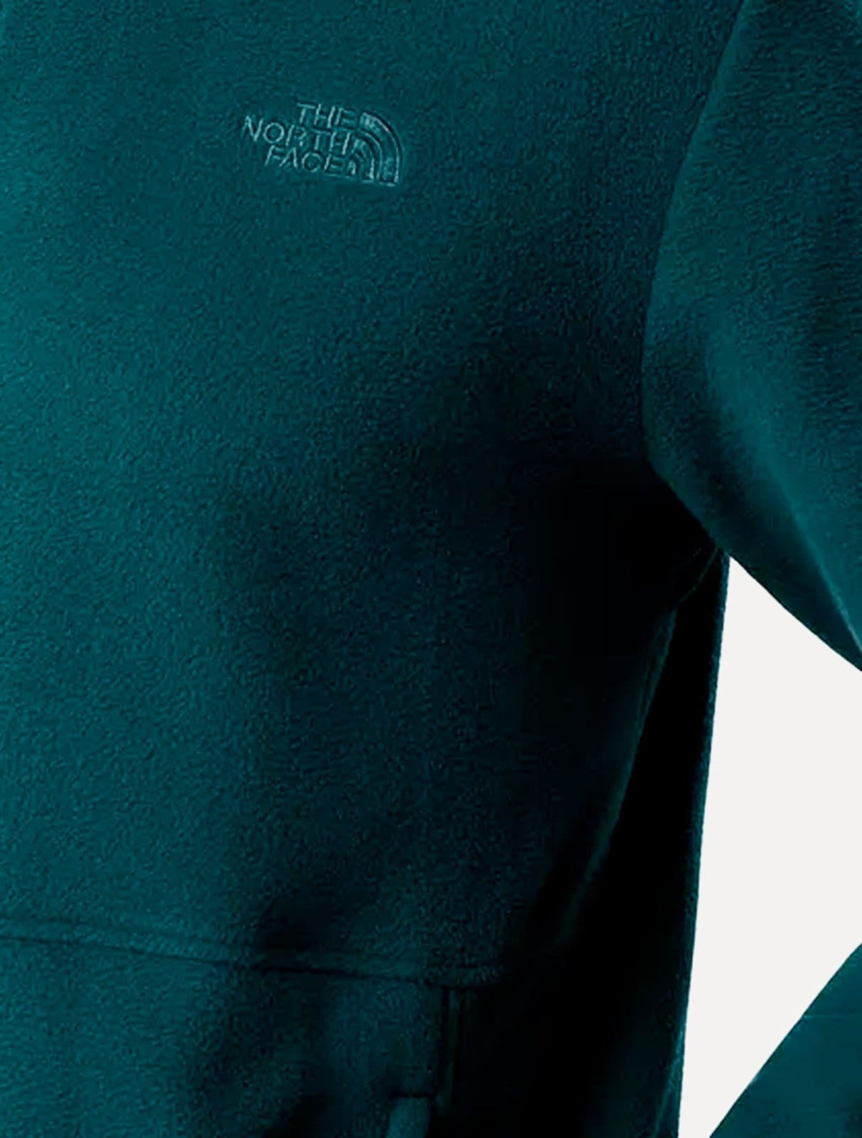 Vista 2 Blusa The North Face Masculina Fleece Glacier Full Zip Com Capuz TNF Petróleo The North Face azul