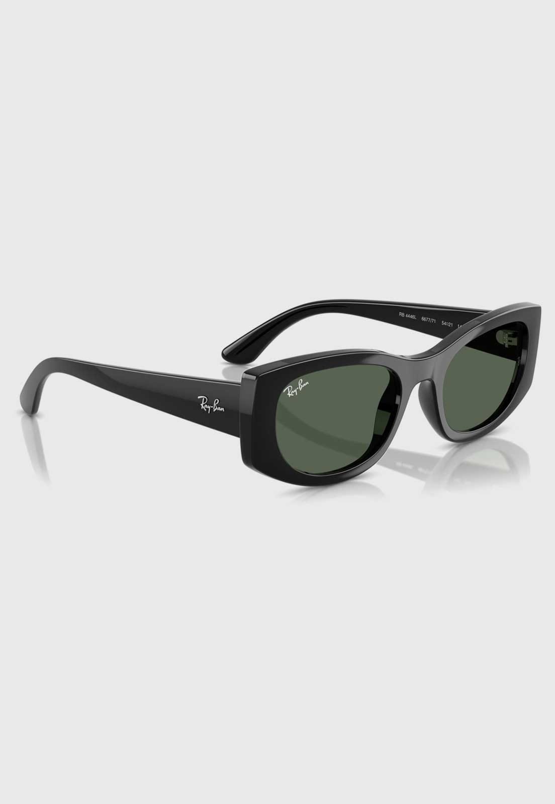 Vista 2 Óculos De Sol Ray-Ban 0Rb4446L Lente Verde Preto Ray-Ban preto verde