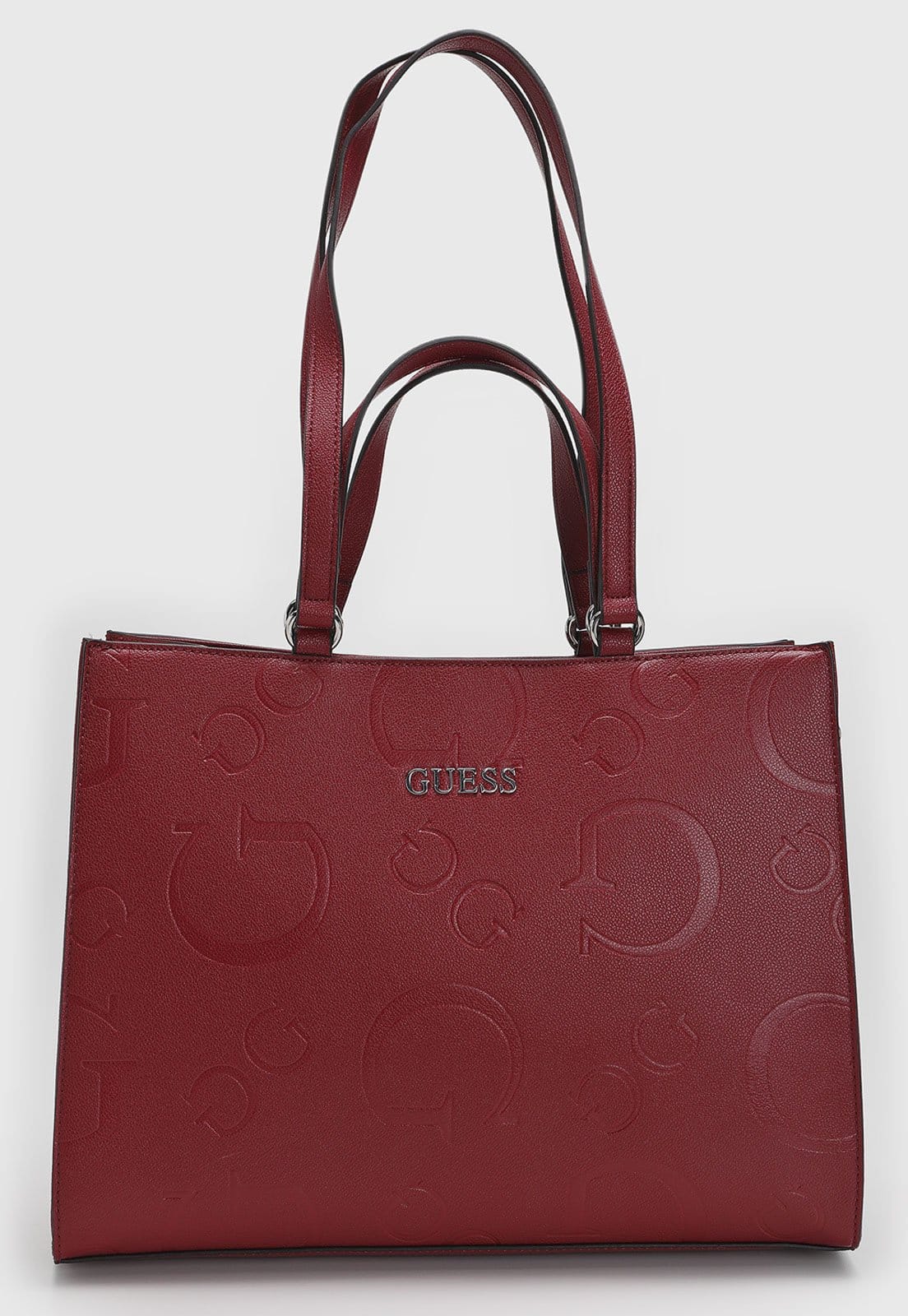 Bolsa Feminina Guess Grande Monograma Vermelha
