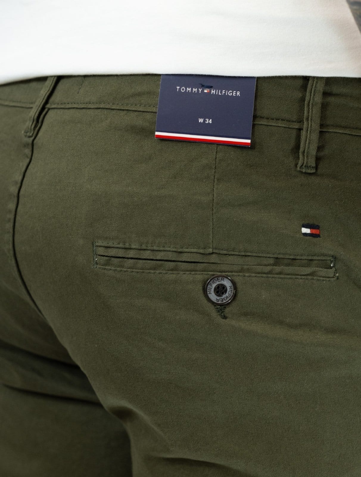 Vista 2 Bermuda Tommy Hilfiger Msculina Sarja Brooklyn 9in Tommy Hilfiger verde militar