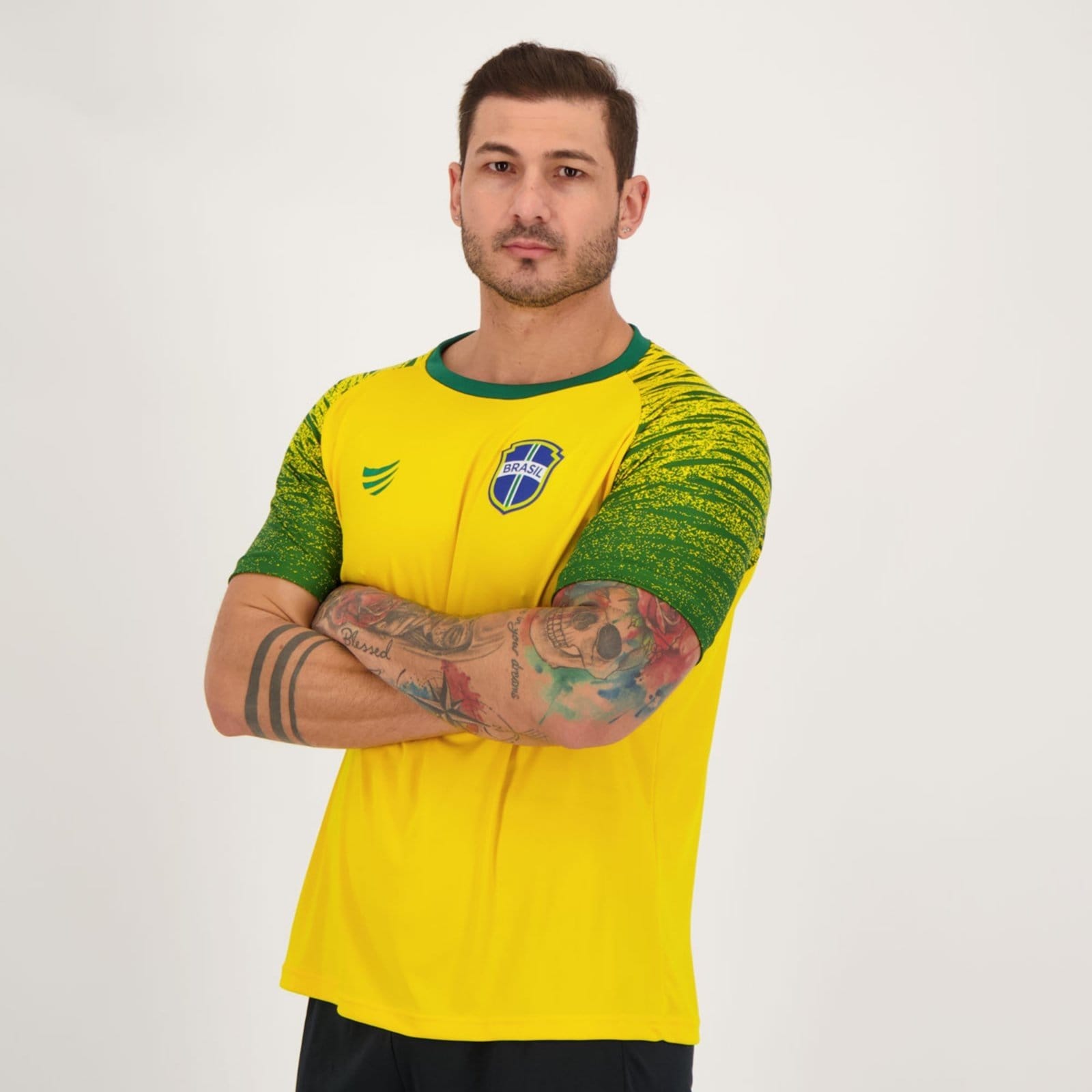 Vista 2 Camisa Super Bolla Copa Trivela Brasil Amarela Super Bolla amarelo