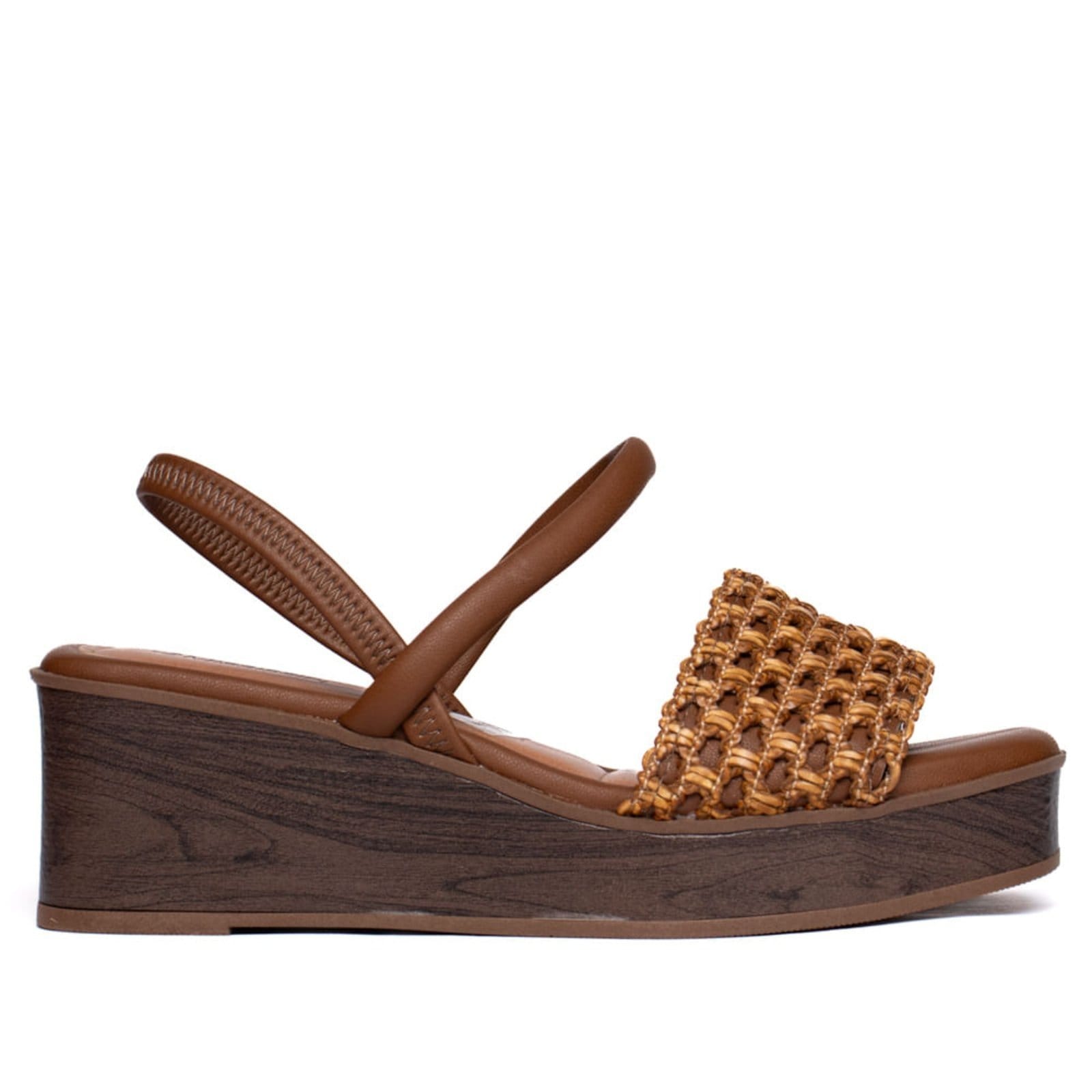 Sandália Feminina Mississipi Anabela Tramado